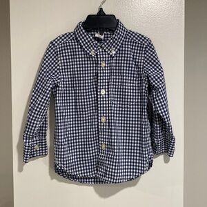 SALE❗️❗️❗️Baby Gap blue and white gingham button down   18-24 months